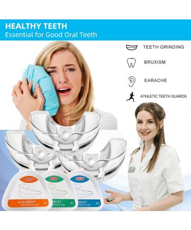 Adults Night Mouth Guard for Teeth Clenching & Grinding - Set of 3 Athletic Trays - Buy Online on GoSupps.com