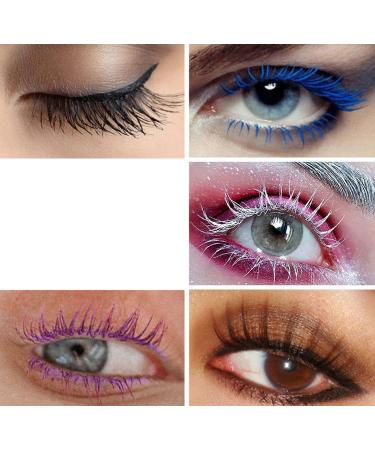 Mascara Multicolor Waterproof Mascara Long Lasting Sweatproof Volume Mascara Eye Makeup (Pink) - Buy Online on GoSupps.com