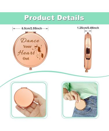 Dance Lover Compact Makeup Mirror - Perfect Gift for Dancers, Teachers, and Dance Teams - Buy Online on GoSupps.com
