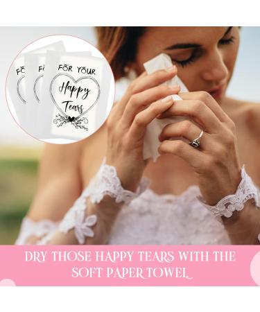 60 Pack Travel Size Wedding Happy Tears Tissues - Bulk 3 Ply Facial Tissue Packs for Guests - Wedding Party Favors - Buy Online on GoSupps.com