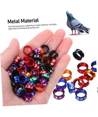 FRCOLOR 50 Pcs bird ring ring aluminum Pigeon Supplies split bird leg rings Parrot tool bird ankle ring identification ring bird leg band Closed ring quail poultry Split pigeon bands - Buy Online on GoSupps.com