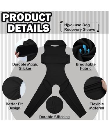 Shop Hjyokuso Dog After Surgery Body Suit - Wound Protection for Dogs XS Black E-Collar Alternative Leg & Hind Leg Protection - Buy Online on GoSupps.com
