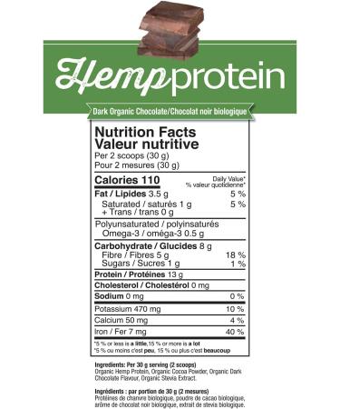 Buy Prairie Naturals Organic Raw Hemp Protein Dark Chocolate 14oz - High-Quality Vegan Protein Great for Smoothies & Baking - Fast International Shipping - Buy Online on GoSupps.com
