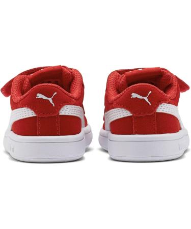 PUMA Kids Smash V2 Buck V INF Sneaker - High Risk Red/White - 9 UK Child - Buy Online on GoSupps.com