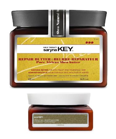Saryna Key Damage Repair Treatment Butter Mask - Body Butter Gift - - Rejuvenating Butter Moisturizer with Natural Keratin and Vitamins A E F (500ml/16.9oz)