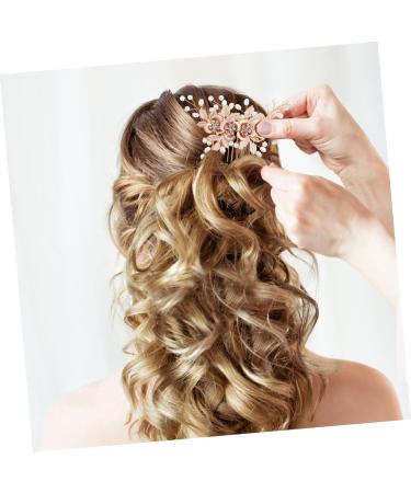 FOMIYES 1 Set Leaf Pearl Hairpin Hairpins Prom Hair Comb Clip Bridesmaid Side Combs Decorative Hair Combs Hair Side Combs for Women Hair Accessories for Women Hair Combs for Women Metal - Buy Online on GoSupps.com