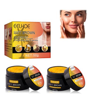 Tanning Accelerator Cream Brown Tanning Gel Intensive Tanning Luxe Gel Brown Dark Tanning Accelerator Gel Outdoor Sun Tanning Cream To Natural Tan Skin (2pack/50g)