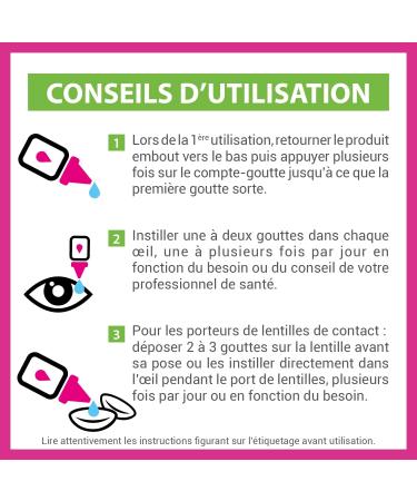 DACRYO - Hydration for dry eyes - Dry & tired eyes - Ophthalmic solution - Hyaluronic acid and aloe vera gel - Bottle - 10ml - Buy Online on GoSupps.com