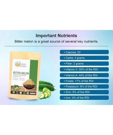 Organic Herbs Botanica Bitter Melon Powder | Karela Powder for Blood Purification | Non GMO & Gluten Free | Promotes Healthy Lifestyle - Buy Online on GoSupps.com