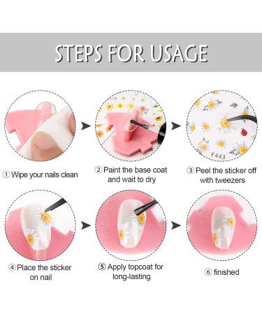 9 Sheets Spring Flower Nail Art Stickers Self-Adhesive Colorful Floral Nail Stickers Decals DIY Nail Art Supplies Decals for Women Girls Nail Tips Design Decoration Accessories - Buy Online on GoSupps.com