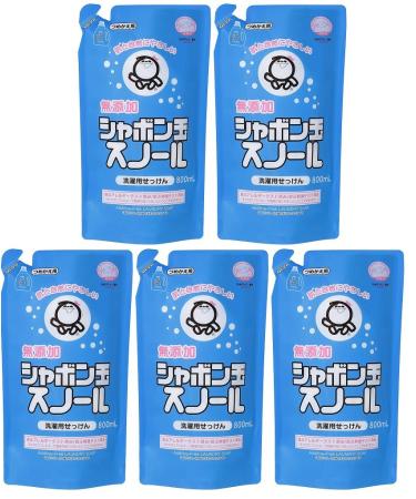 (Bulk purchase) Soap bubbles Liquid detergent for clothing Sunol Refill 800 ml 5 pcs