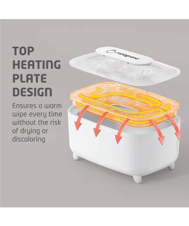 melagrana Baby Wipe Warmer and Wet Wipes Dispenser | Constant Heating for Newborns | BPA-Free | White - Buy Online on GoSupps.com