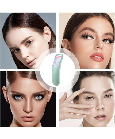 Heated Eyelash Curler - Electric Eyelash Curlers - Battery Powered Heated Lash Curler with Flexible Silicone Pad - Portable Heated Eyelash Curler - Fast Heating Up Naturally Lash Curler for Girls Green - Buy Online on GoSupps.com