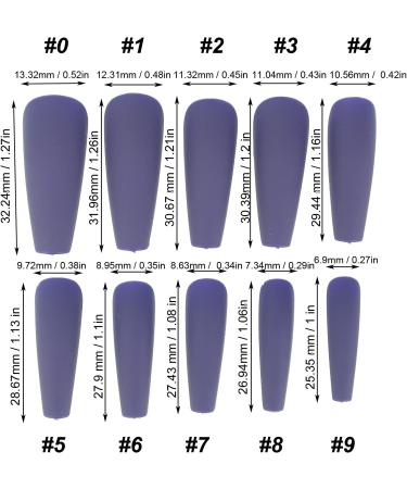 Full Cover False Nails Extra Long Coffin Fake Nails No Peculiar Smell for Home for Salons for Beginners for Experienced People(N5355-10) - Buy Online on GoSupps.com