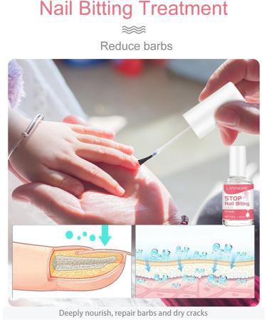 Anti Nail Biting Polish Quick Drying Stop Nail Biting Nail Biting Prevention for Adults Clear Anti Nail Biting Nail Polish Stop Biting Nails Nail Care Bitter Taste Safe Natural Plant Extract - Buy Online on GoSupps.com