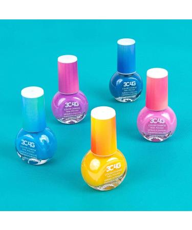 Color Changing Nail Polish Set for Girls & Teens - 5 Non-Toxic Colors - Ages 8 - Buy Online on GoSupps.com