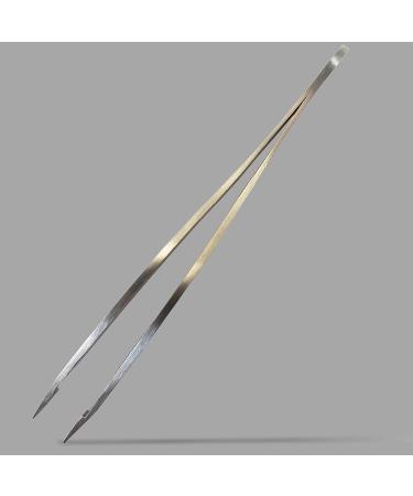 Zizzili Basics Elite Series Slant Tweezers - Professional Grade Surgical Stainless Steel (Satin Finish) - Buy Online on GoSupps.com