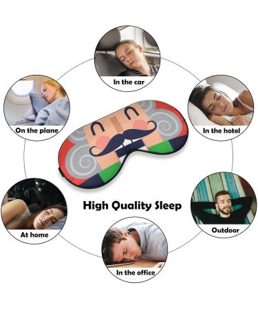 Funny Christmas Nutcracker Sleep Mask for Men & Women | Soft Eye Mask with Adjustable Strap | Comfortable Blindfold for Night Sleep - Buy Online on GoSupps.com