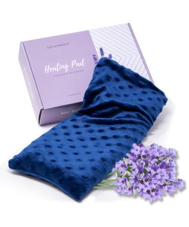 Lavender Scented Microwave Heating Pad for Neck and Shoulders- Weighted Cordless Heating Pad Great Relaxation Gift for Mom, Dad, Women, Men- Aromatherapy Lavender Heating Pad For Hot And Cold Compress