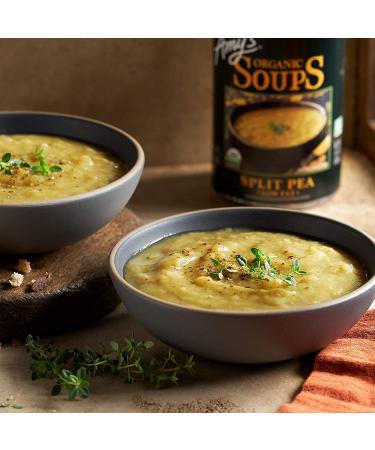 Amy's Organic Vegan Gluten-Free Split Pea Soup - Low Fat 14.1oz (Pack of 12) - Buy Online on GoSupps.com