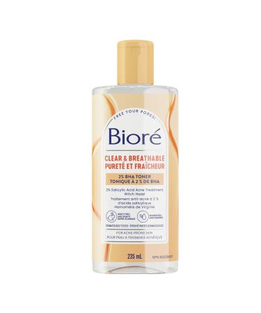 Bior Pore Clarifying Toner with Witch Hazel Acne Prone Facial Skin Care (235 mL)