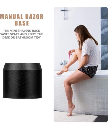 Beaupretty Shaving Brush & Metal Razor Stand for Men - Double-Sided Manual Razor & Shavemate Mini Facial Razor - Compact & Stylish 3.8x3.3cm Black Design - Buy Online on GoSupps.com