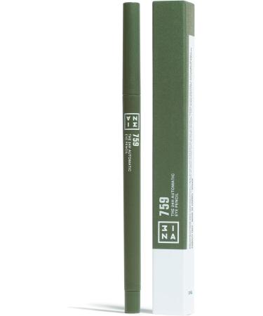 3INA MAKEUP - The 24h Automatic Eye Pencil 759 - Olivgr n - Automatisch Einfahrbar Augenstift - Langhaltende Definition - Hochpigmentiert - Sch rfer und B rste Integriert - Vegan - Cruelty Free - Buy Online on GoSupps.com