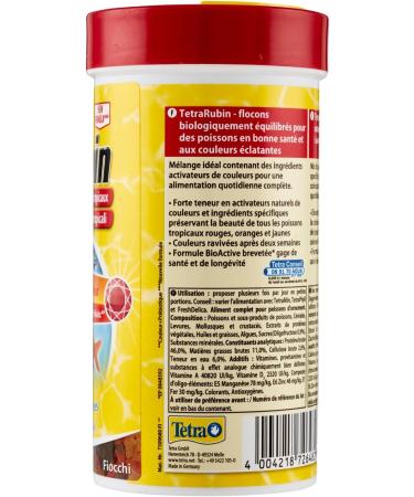 TETRA TetraRubin - Complete flake food for tropical fish - 250ml - Buy Online on GoSupps.com