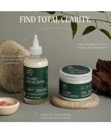 Tea Tree Special Detox Foaming Salt Scrub - Exfoliates & Refreshes Scalp for All Hair Types - 6.5 oz | International Shipping Available - Buy Online on GoSupps.com