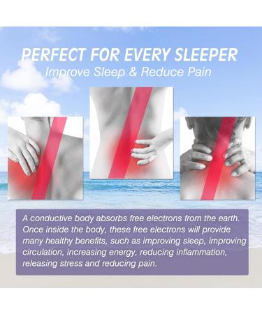 Buy Earthing Pillowcase for Better Sleep | Grounded Pillowcase with EU Grounding Cable (51x76cm) - Enhance Your Wellness - Buy Online on GoSupps.com