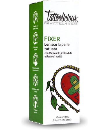 Tattoolicious FIXER - The Soothing Cream for New Tattoo with Organic Active Ingredients with Soothing and Calming Properties 75 ml - Buy Online on GoSupps.com