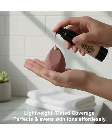 LB BB Cream Hydrating BB Cream with Hyaluronic Acid Anti-Aging Tinted Moisturizer with Retinol Moisturizing Beauty Balm for Daily Wear Non-Greasy and Light Sheer Tint Coverage Light - Buy Online on GoSupps.com