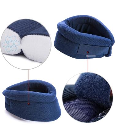 QUR Neck Brace - Foam Neck Collar for Uterus Pain Relief | Neck Support & Fixer - Blue M - Buy Online on GoSupps.com