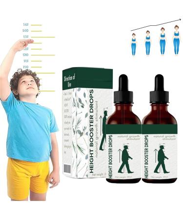 Medicare Height Booster Drops Height Growth Drops Natural Herbal Height Increasing Essential Oil Height Growth Oil for Adolescent Bone Growth Increasing Height for Adolescent Bone Growth (2 PCs)