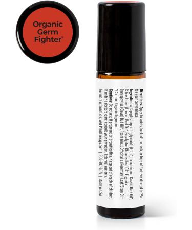 Plant Therapy Organic Germ Fighter Essential Oil Blend - 100% Pure Pre-Diluted Roll-On Therapeutic Aromatherapy 10 mL (1/3 oz) - Shop Internationally - Buy Online on GoSupps.com