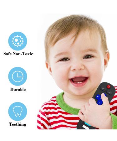 Silicone Baby Teething Toy - BPA Free Remote Control Teether (Grey) - Buy Online on GoSupps.com