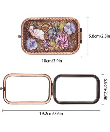 Vintage Travel Pocket Mirror - Gold Makeup Compact Mirror - Mini Folding Rectangle Mirror for Pocket, School Bag, Wallet - Perfect Gift - Buy Online on GoSupps.com
