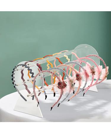 Yesland 2 Pack Acrylic Headband Holder - Clear Organizer Stand for Girls - Hairband & Hair Clasp Storage Rack - Buy Online on GoSupps.com