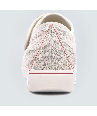 KENRET Men's Wide Width Adjustable Closure Shoes for Diabetic Edema - Grey 42 - Buy Online on GoSupps.com