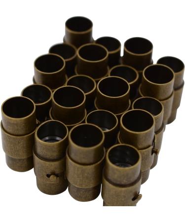 MOAMUN 10PCS Black Cord End Caps Bracelet Locking Rope End Cap Bronze 4mm - Pack of 10 - Buy Online on GoSupps.com