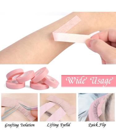 Lash Tape Vaktop 6 Rolls | Breathable Micropore Eyelash Extension Adhesive Tape | False Lash Extension Accessories | 0.5 inch x 10 Yards Pink - Buy Online on GoSupps.com