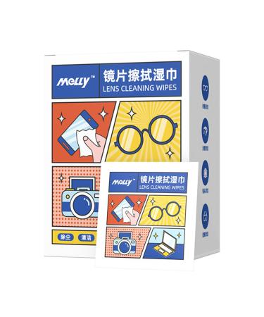 Zezafa 100 parts/box glasses cleaner wet wipes disposable anti-fitting fog dust remover cleaning lensing sunglasses phone screen glasses cleaning towels glasses anti-fittings