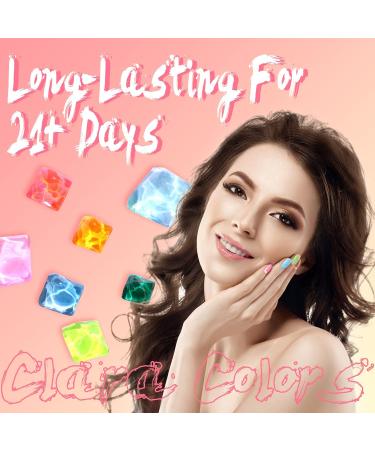 Noirwhite Jelly Gel Nail Polish 12 Pcs Glossy Trendy Colors Transparent Nail Polish Set Including Nude Pink Purple Green Blue Yellow Colors Jelly Nail Polish Kit UV LED Soak Off Gel Polish Home DIY Nail Art Salon Manicure Multifunctional Gel Polish Best G - Buy Online on GoSupps.com