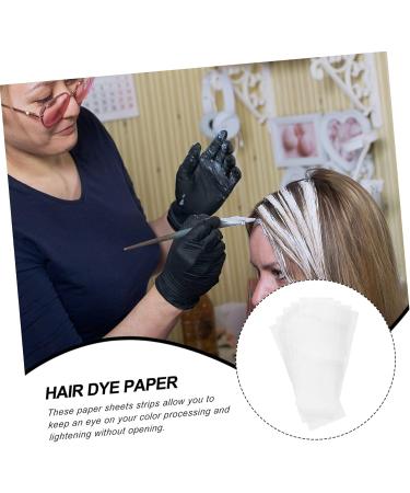 FOMIYES 50 Sheets highlight stickers Hair Salon Tool Hairdressing Tool blonde hair dye hair dye foam hair dye tools bubble hair dye Barber Shop Tool white Aluminum foil Paper - Buy Online on GoSupps.com