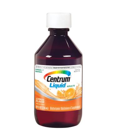 Centrum Liquid Multivitamin Supplement Pack of 2 - Citrus - 8 Ounce
