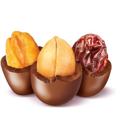 FOREST FEAST Vegan NUTM!LK CHOCOMIX 110g - Vegan Chocolate Mix Pack - Dairy Free Chocolate Raisins - Gluten Free Chocolate Peanuts - Palm Oil Free Corn Chocolates - Chocolate Peanuts and Raisins Mix - Buy Online on GoSupps.com