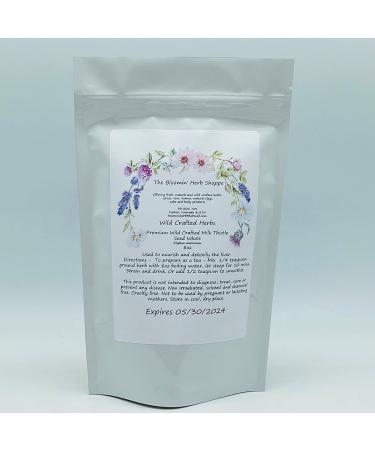 Wildcrafted Raw Milk Thistle Seed Whole - 8oz Silybum Marianum - Non GMO & Non Irradiated - Buy Online on GoSupps.com