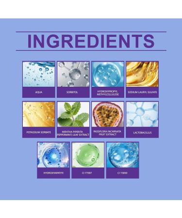 Purple Teeth Cleaning Toothpaste - Stain/Tartar Removal Long-Lasting Fresh Breath Non-Irritating Formula(2PCS) - Buy Online on GoSupps.com