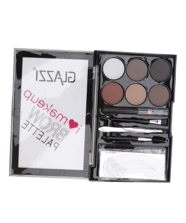 Healvian 2 Sets Eyebrow Powder Set Brow Makeup Eyebrow Powder Tool Eyebrow Filler Lit Cosmetic Supply Abs