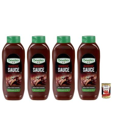 Italian Gourmet E.R. Develey Salsa Gluten Free BBQ Sauce 870ml + 400g Box of 4